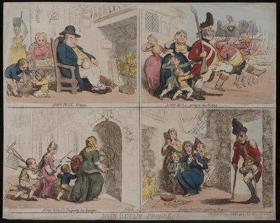 John Bulls Fortschritt, 1793 von James Gillray